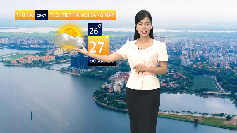 Dự báo thời tiết sáng | 28/07/2025