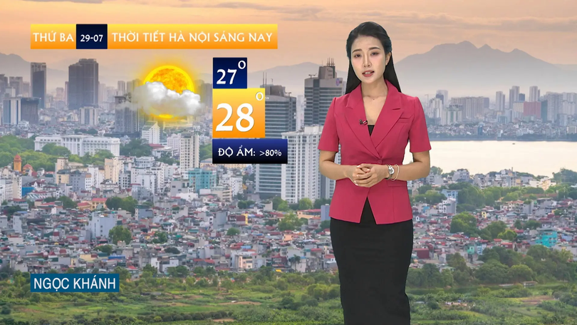 Dự báo thời tiết sáng | 29/07/2025