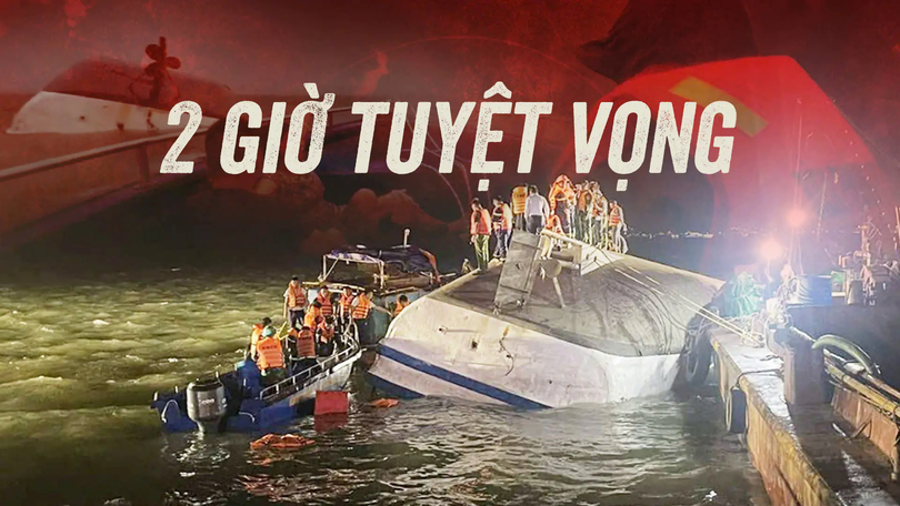 Hai giờ tuyệt vọng chờ cứu nạn của hành khách tàu Vịnh Xanh 58