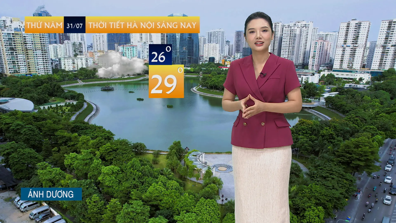 Dự báo thời tiết trưa | 31/07/2025
