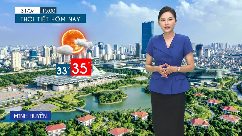 Dự báo thời tiết tối | 31/07/2025