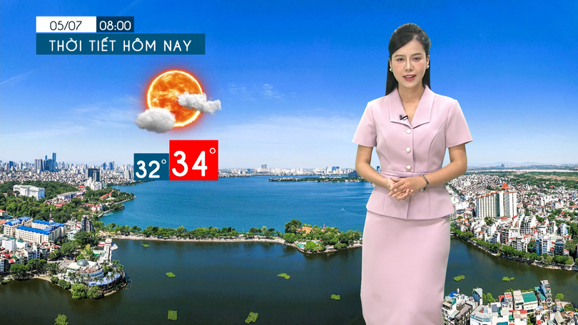 Dự báo thời tiết tối | 05/07/2025