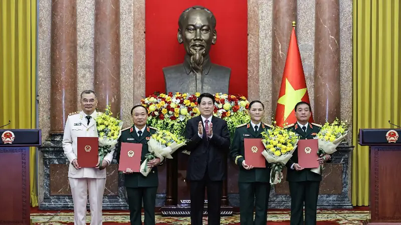 Chủ tịch nước trao Quyết định thăng hàm Thượng tướng
