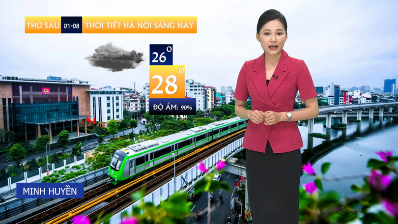 Dự báo thời tiết sáng | 01/08/2025