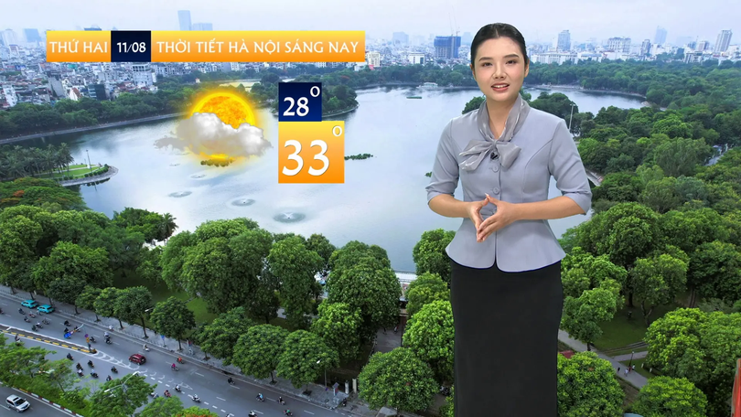 Dự báo thời tiết trưa | 11/08/2025