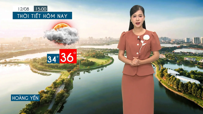 Dự báo thời tiết tối | 12/08/2025
