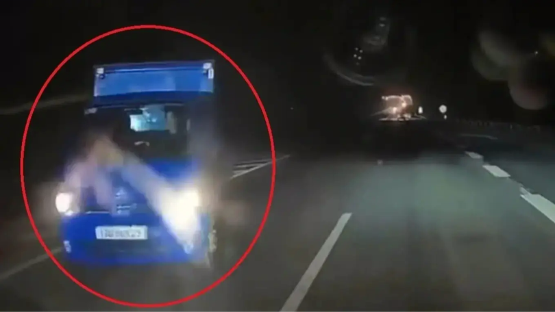 Phạt 35 triệu đồng tài xế đi ngược chiều trên cao tốc