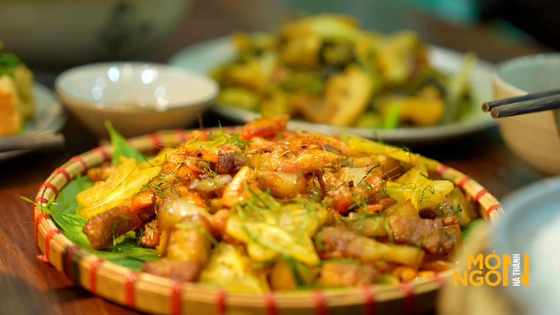 Tôm đồng rang khế