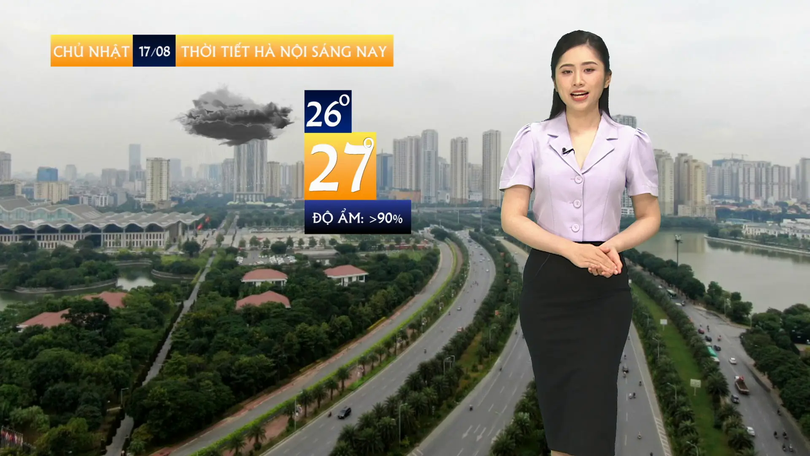 Dự báo thời tiết sáng | 17/08/2025