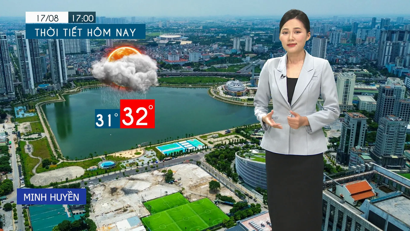 Dự báo thời tiết tối | 17/08/2025
