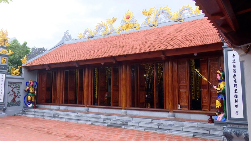 Gắn biển công trình Di tích lịch sử miếu - đình Vĩnh Trung