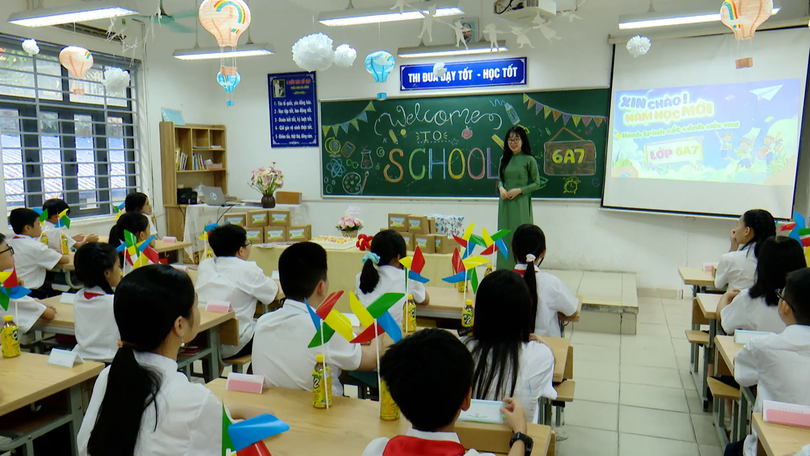 Trường THCS Khương Mai chào đón học sinh lớp 6