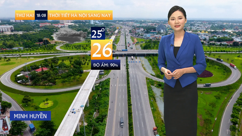Dự báo thời tiết sáng | 18/08/2025