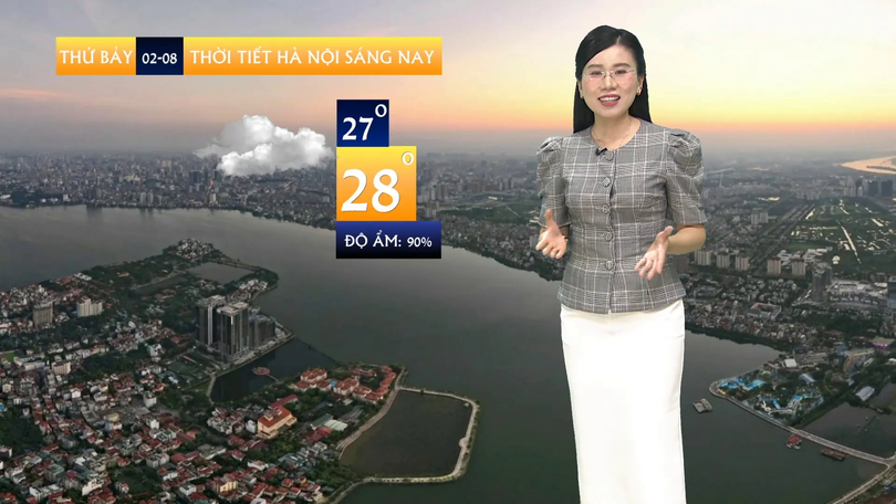 Dự báo thời tiết sáng | 02/08/2025