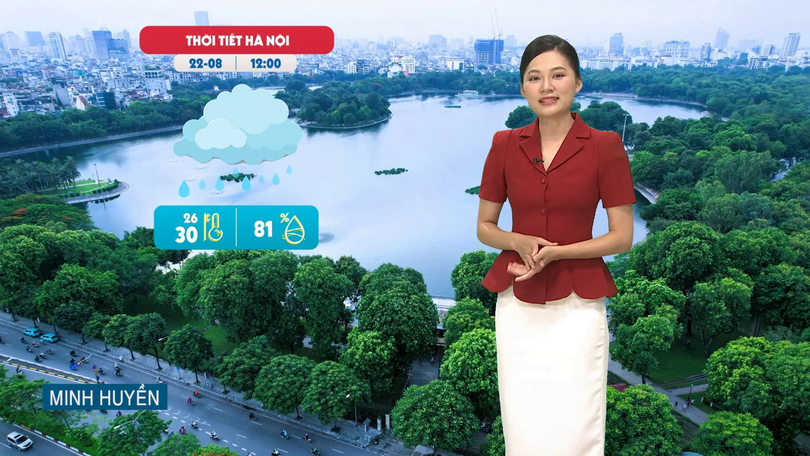 Dự báo thời tiết trưa | 22/08/2025
