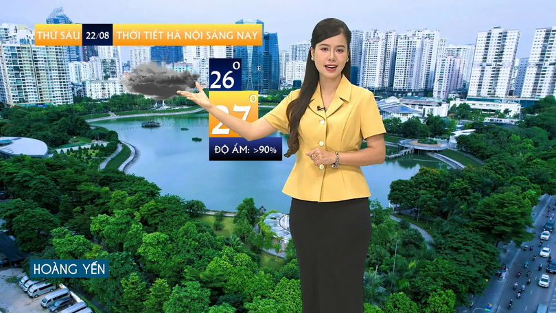Dự báo thời tiết sáng | 22/08/2025