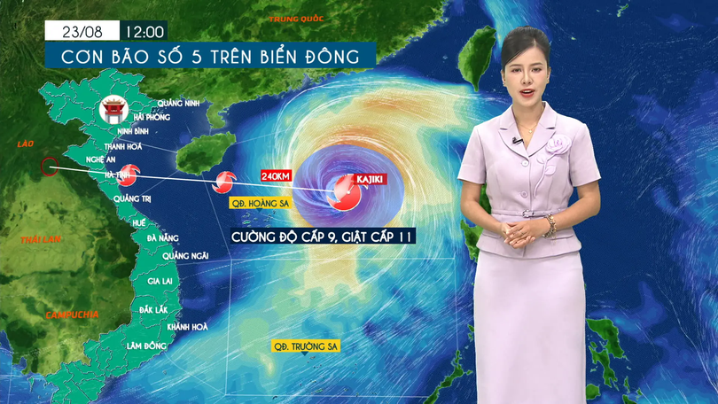 Dự báo thời tiết tối | 23/08/2025