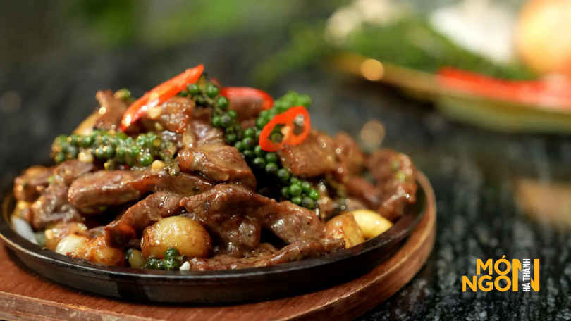 Bò cháy tiêu xanh | Món ngon ở Hà Thành | 24/08/2025