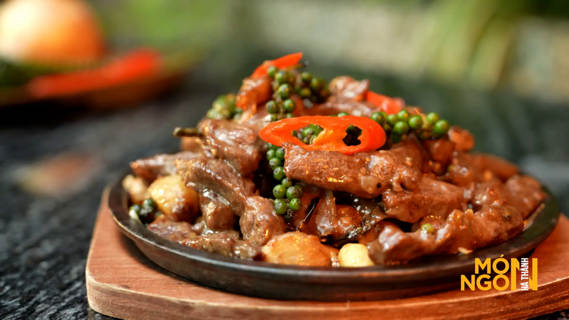 Bò cháy tiêu xanh