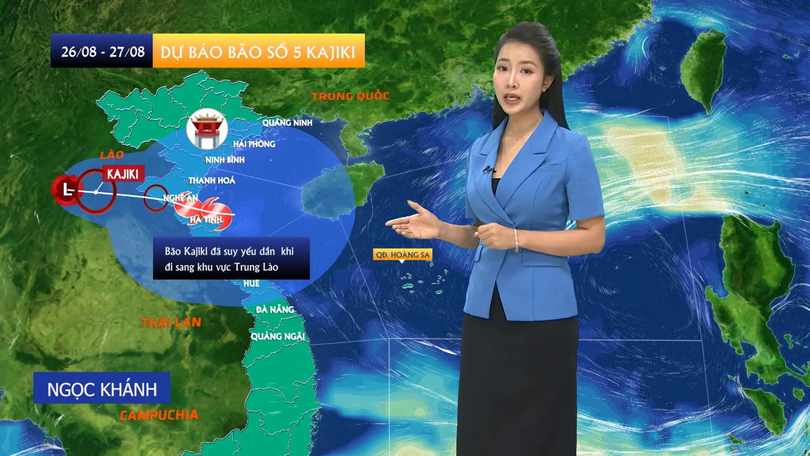 Dự báo thời tiết trưa | 26/08/2025