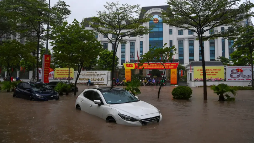 Nhiều phương tiện hư hỏng do ngập nước