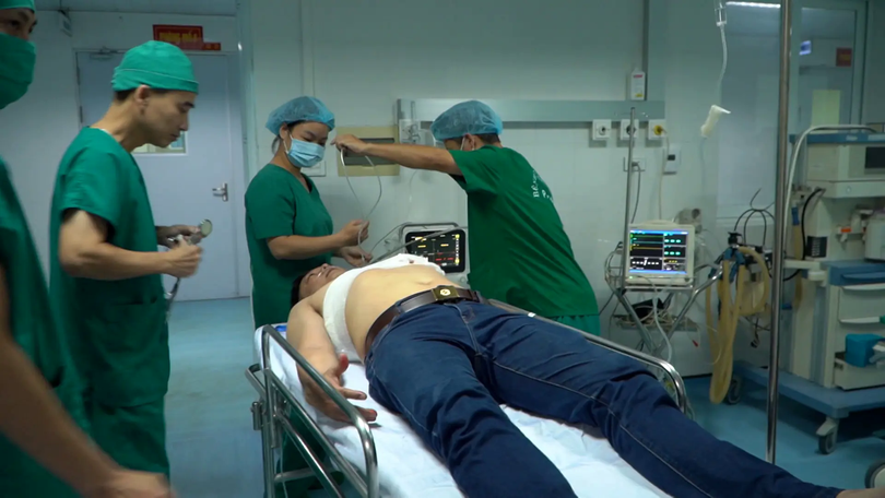 Diễn tập phương án cấp cứu hàng loạt đảm bảo cho A80