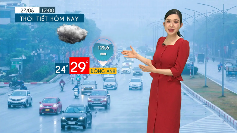 Dự báo thời tiết tối | 27/08/2025