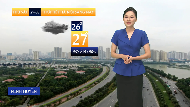 Dự báo thời tiết sáng | 29/08/2025