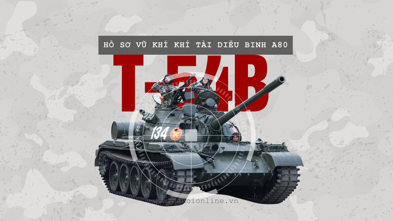 Diễu binh A80: T-54B biểu tượng sức mạnh tăng thiết giáp Việt Nam