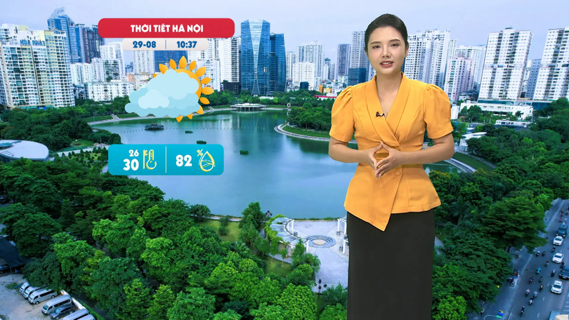 Dự báo thời tiết trưa | 29/08/2025
