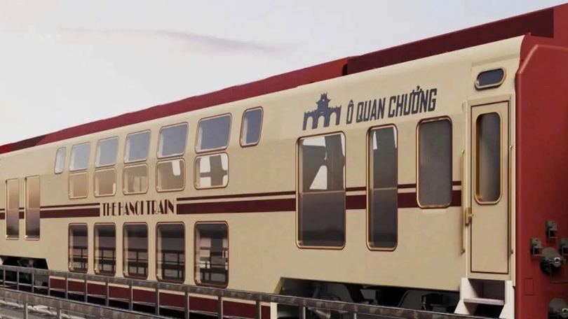 Các toa tàu hai tầng The Hanoi Train sắp đi vào hoạt động