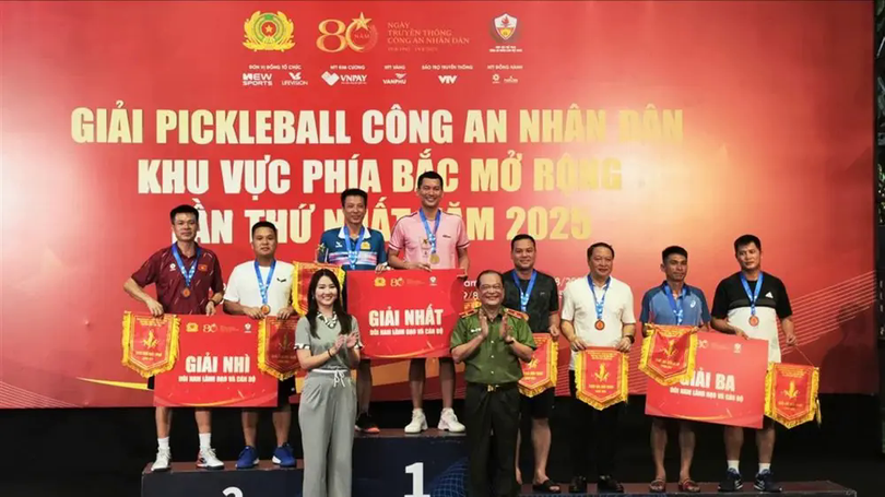 Kết thúc giải Pickleball CAND khu vực phía Bắc mở rộng