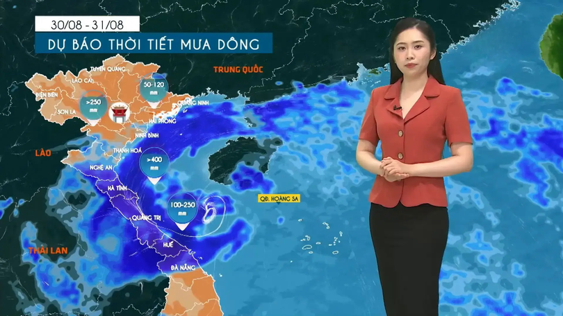 Dự báo thời tiết tối | 30/08/2025