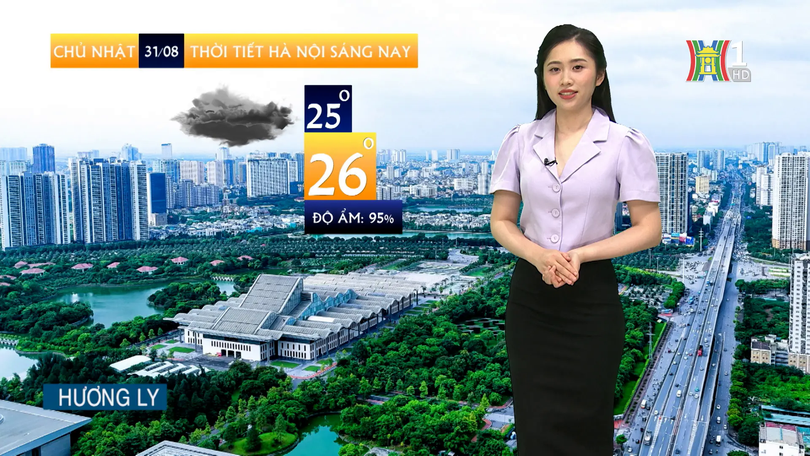 Dự báo thời tiết sáng | 31/08/2025