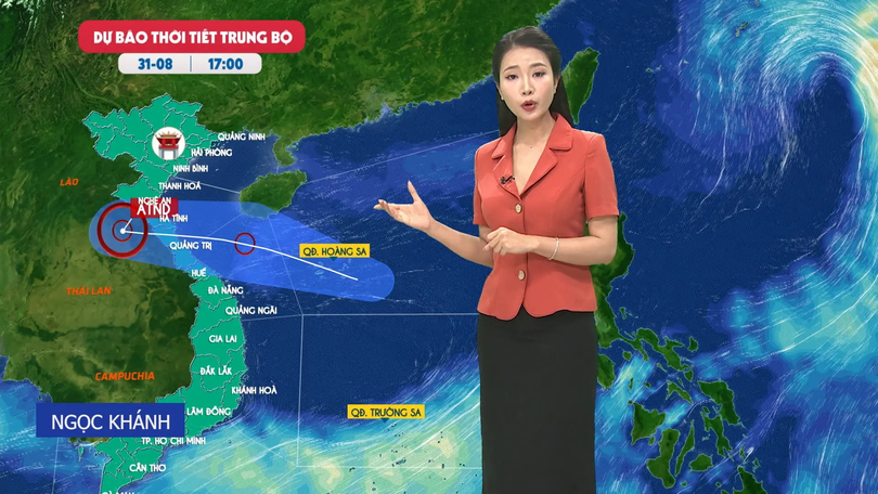 Dự báo thời tiết trưa | 31/08/2025