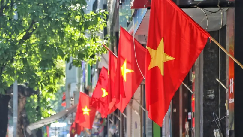 Treo cờ Ngày Quốc khánh
