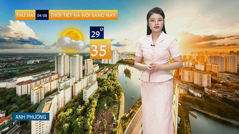 Dự báo thời tiết trưa | 04/08/2025