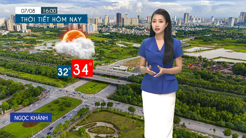 Dự báo thời tiết tối | 07/08/2025