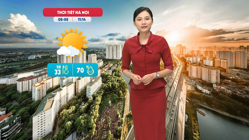 Dự báo thời tiết trưa | 08/08/2025