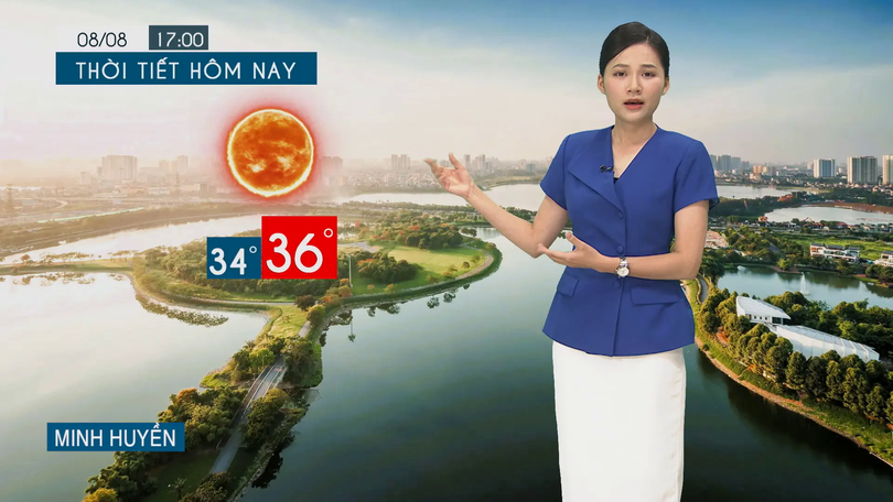 Dự báo thời tiết tối | 08/08/2025