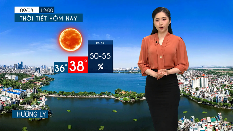 Dự báo thời tiết tối | 09/08/2025