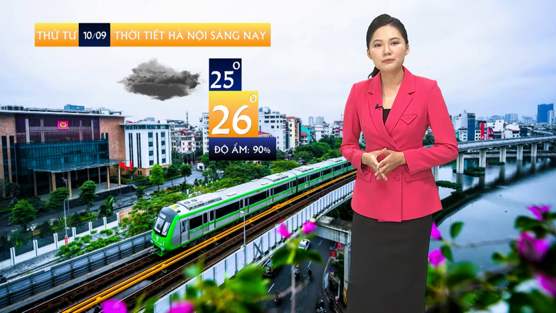 Dự báo thời tiết sáng | 10/09/2025
