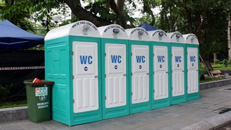Các điểm vệ sinh công cộng trên tuyến Công viên Thống Nhất - Hùng Vương
