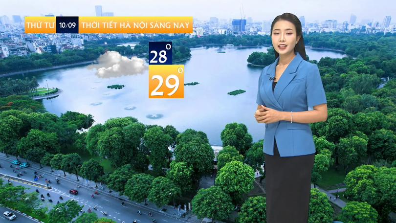 Dự báo thời tiết trưa | 10/09/2025