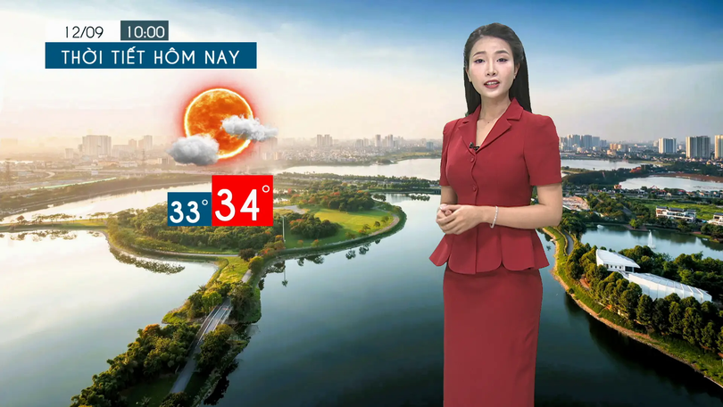 Dự báo thời tiết tối | 12/09/2025