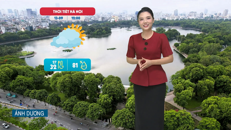 Dự báo thời tiết trưa | 13/09/2025