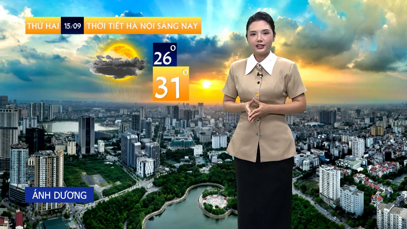 Dự báo thời tiết trưa | 15/09/2025