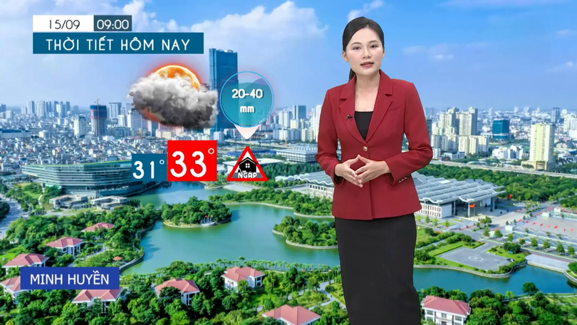 Dự báo thời tiết tối | 15/09/2025