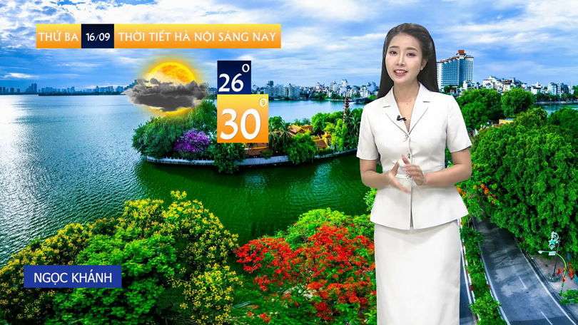 Dự báo thời tiết trưa | 16/09/2025