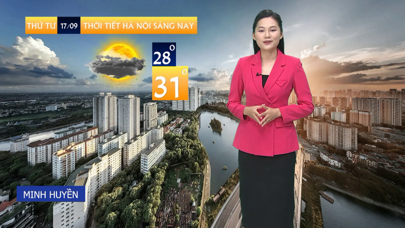Dự báo thời tiết trưa | 17/09/2025